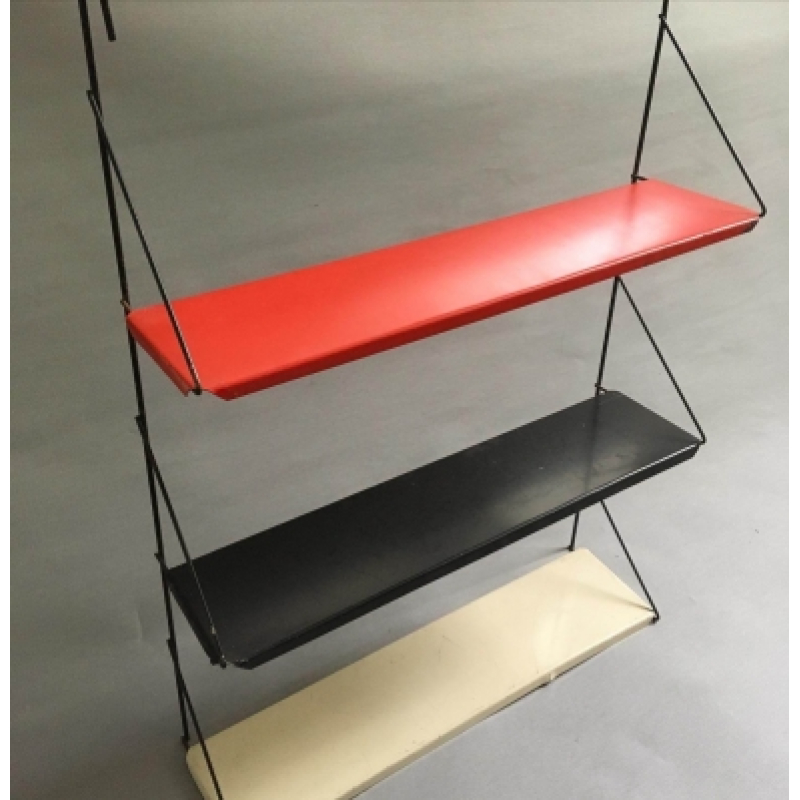 Metalen boekenrek/wandrek Tomado stijl nr 2